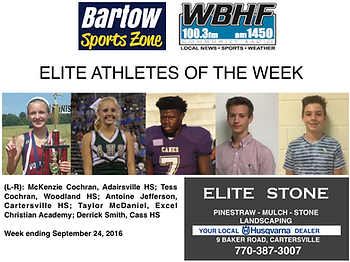Elite Athlete of the Week, WBHF / Bartow Sports Zone