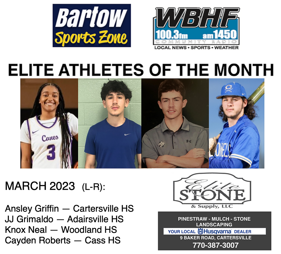 December 2020 Elite Athletes of the Month