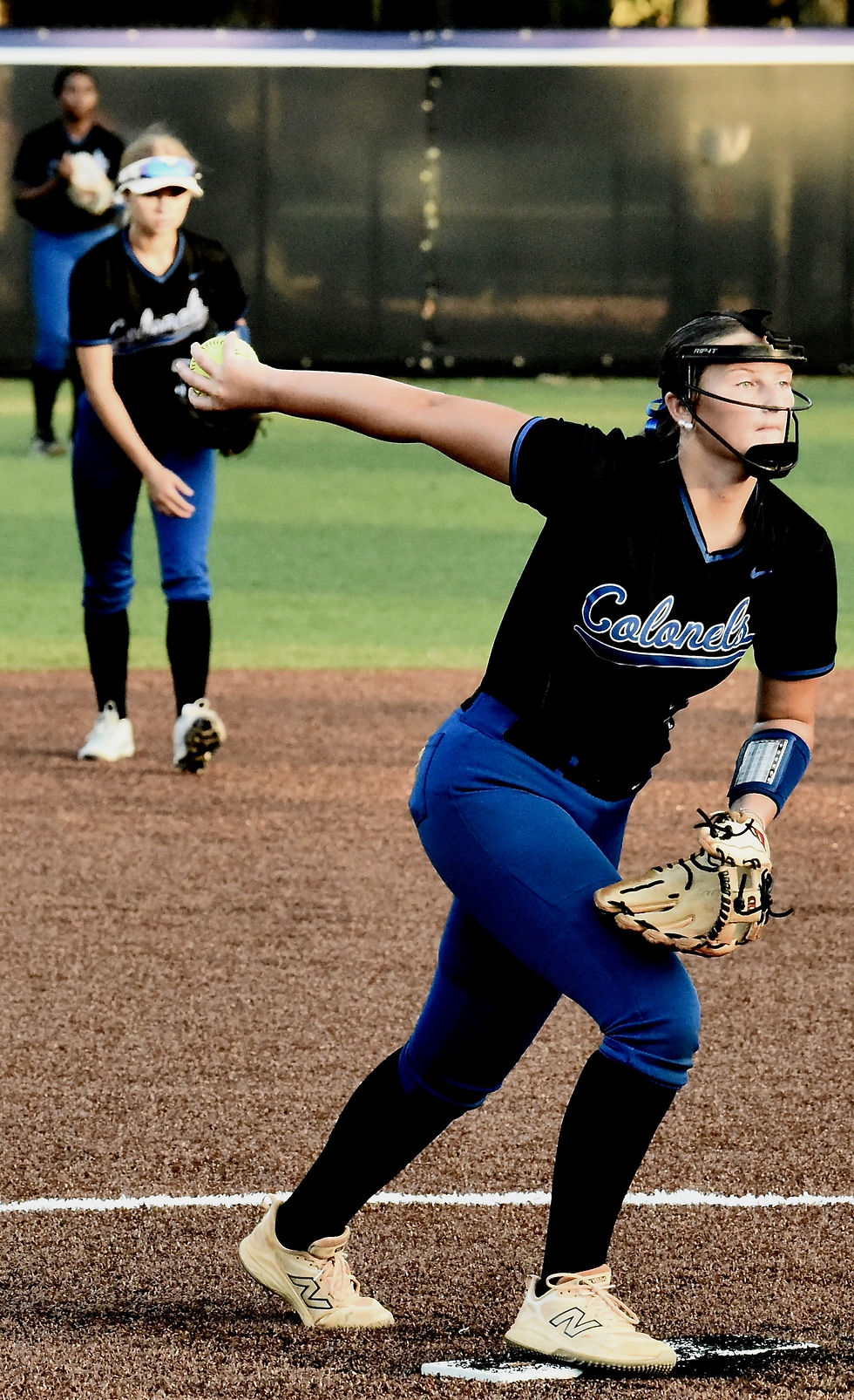 Cass' Maci Walker fires a pitch in the Lady Colonels' loss at Cartersville on Sept. 15. PHOTO: Randy Parker / The Daily Tribune News