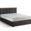 Миниатюра: Двуспальная кровать KARL 140x190 с матрасом и ящиком для хранения(Черный цвет)