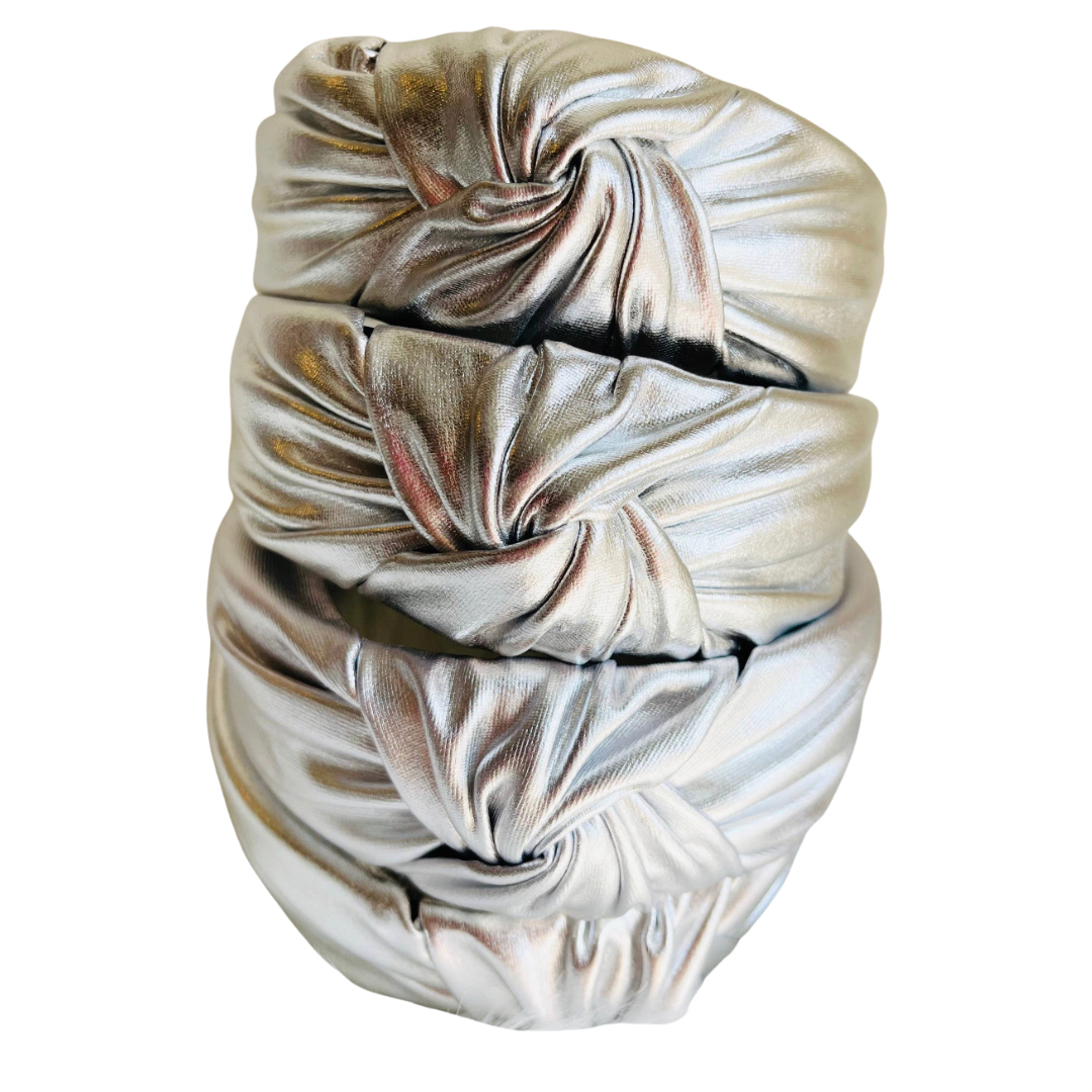 Silver Metallic Headband 