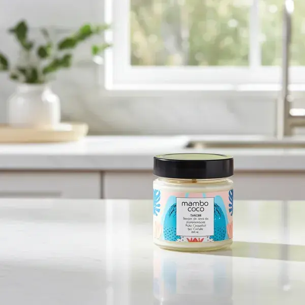 Miniature : Bougie de soya au pamplemousse rose