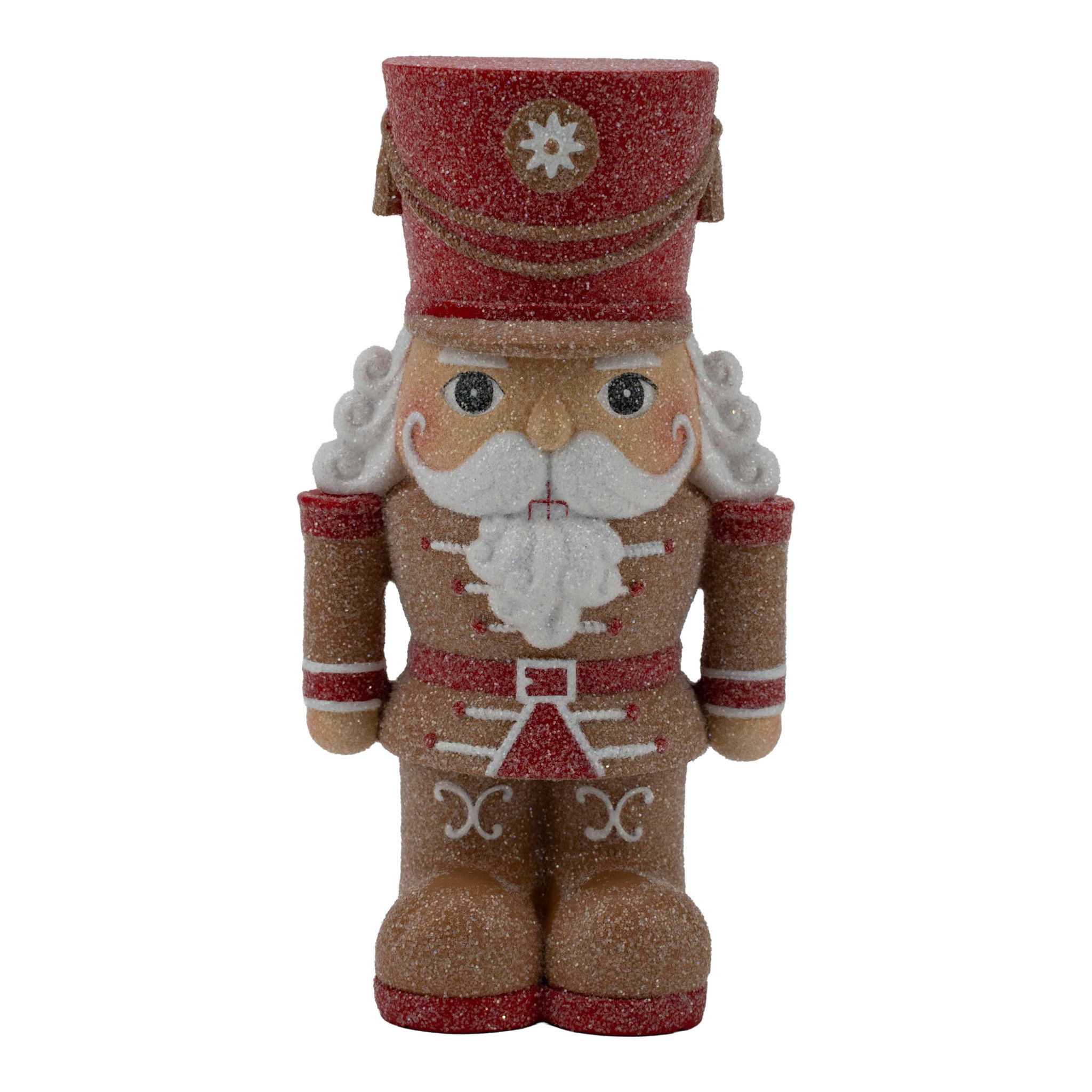 Gingerbread Red White Nutcracker - 16cm