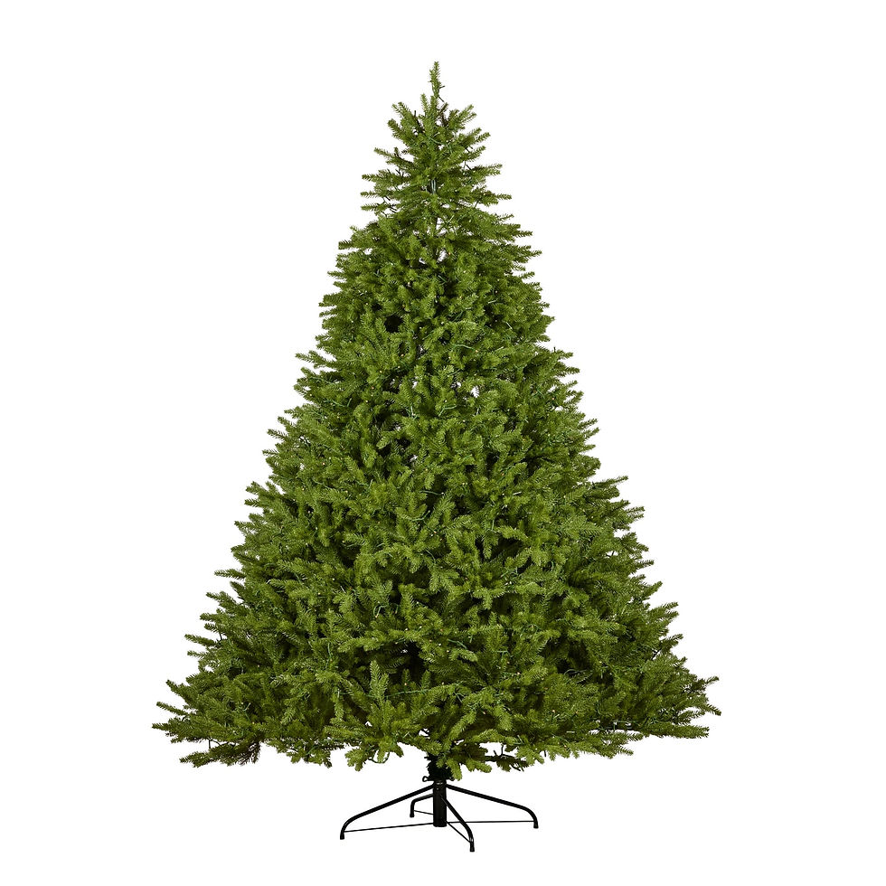 Thumbnail: Christmas Tree with Lights- Multi Function, Extra Wide Bavarian Fir, 7.5ft