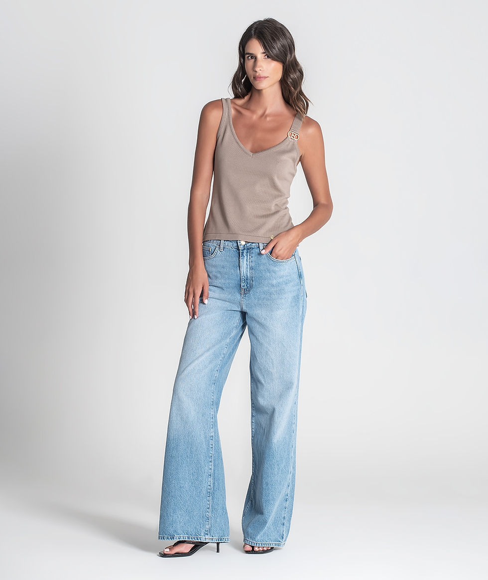 Miniatura: Ruga | Top com detalhe de fivela