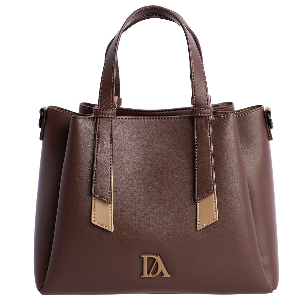 Mala castanho chocolate don algodon