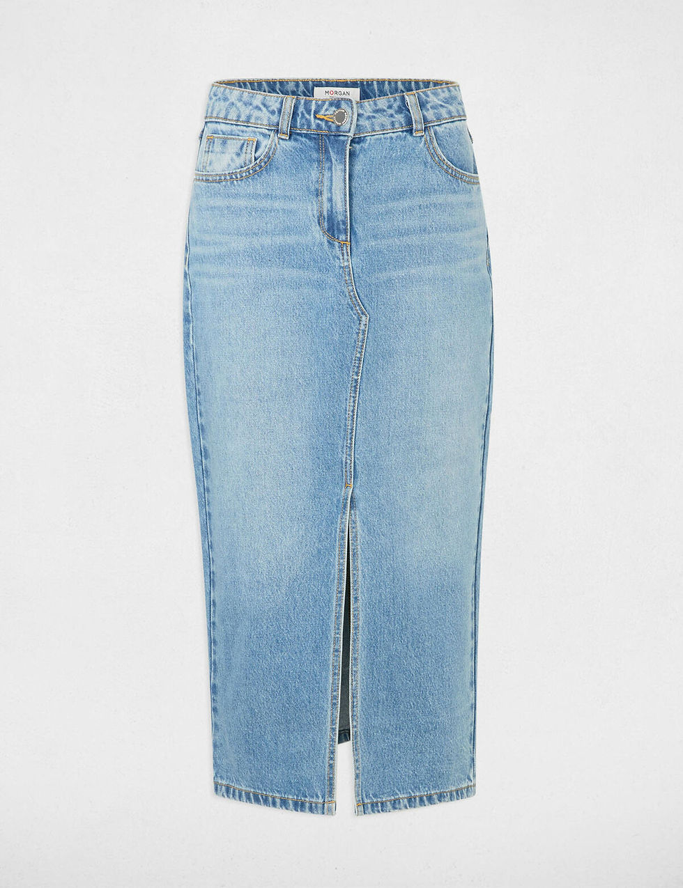 Miniatura: Morgan | Saia jeans reta midi jeans