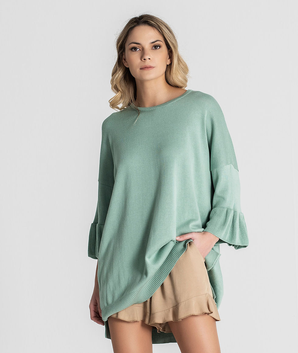 Miniatura: RUGA | Camisola oversize com folhos