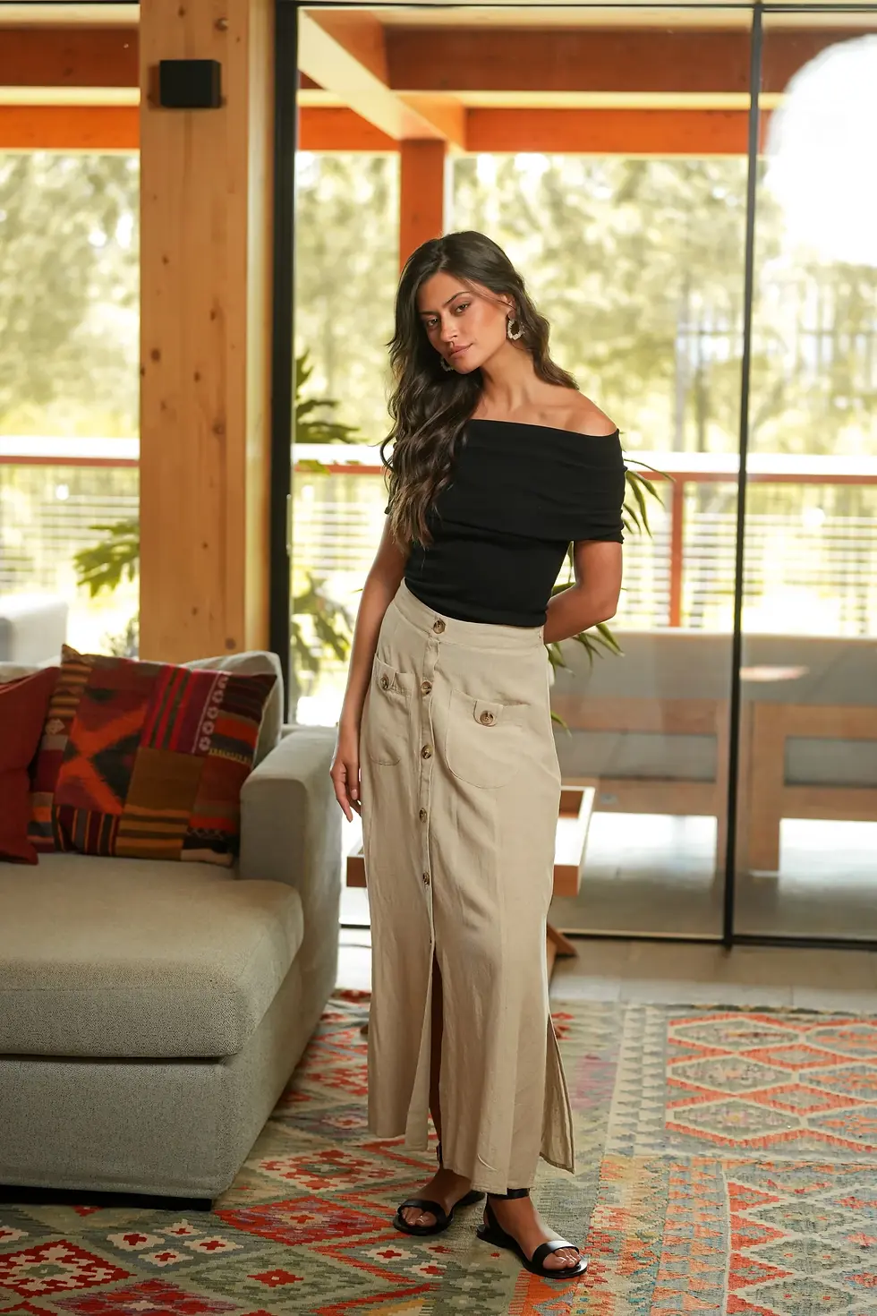 Miniatura: Guimanos | Saia Linho