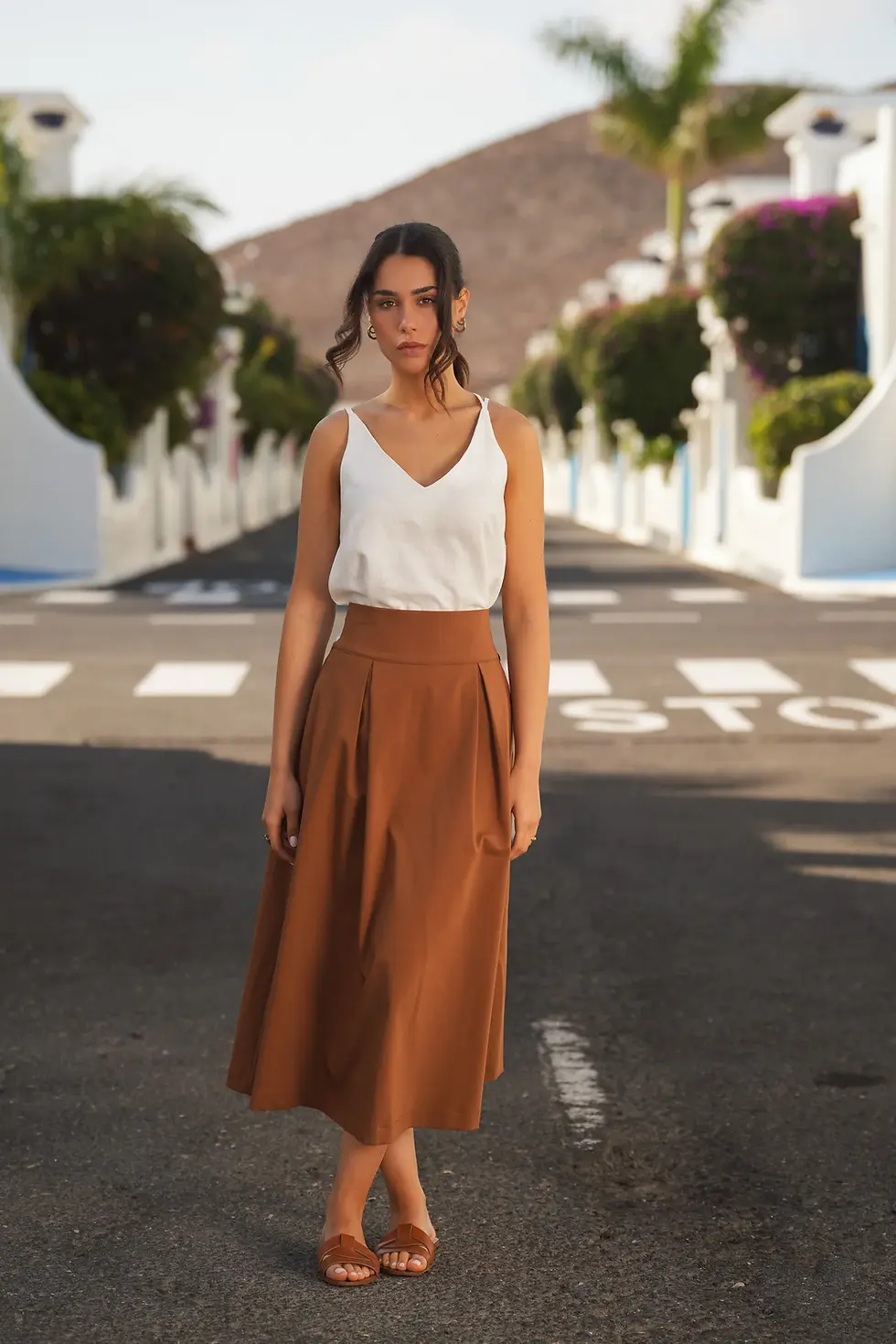 Saia laço nas costas nova coleção Guimanos