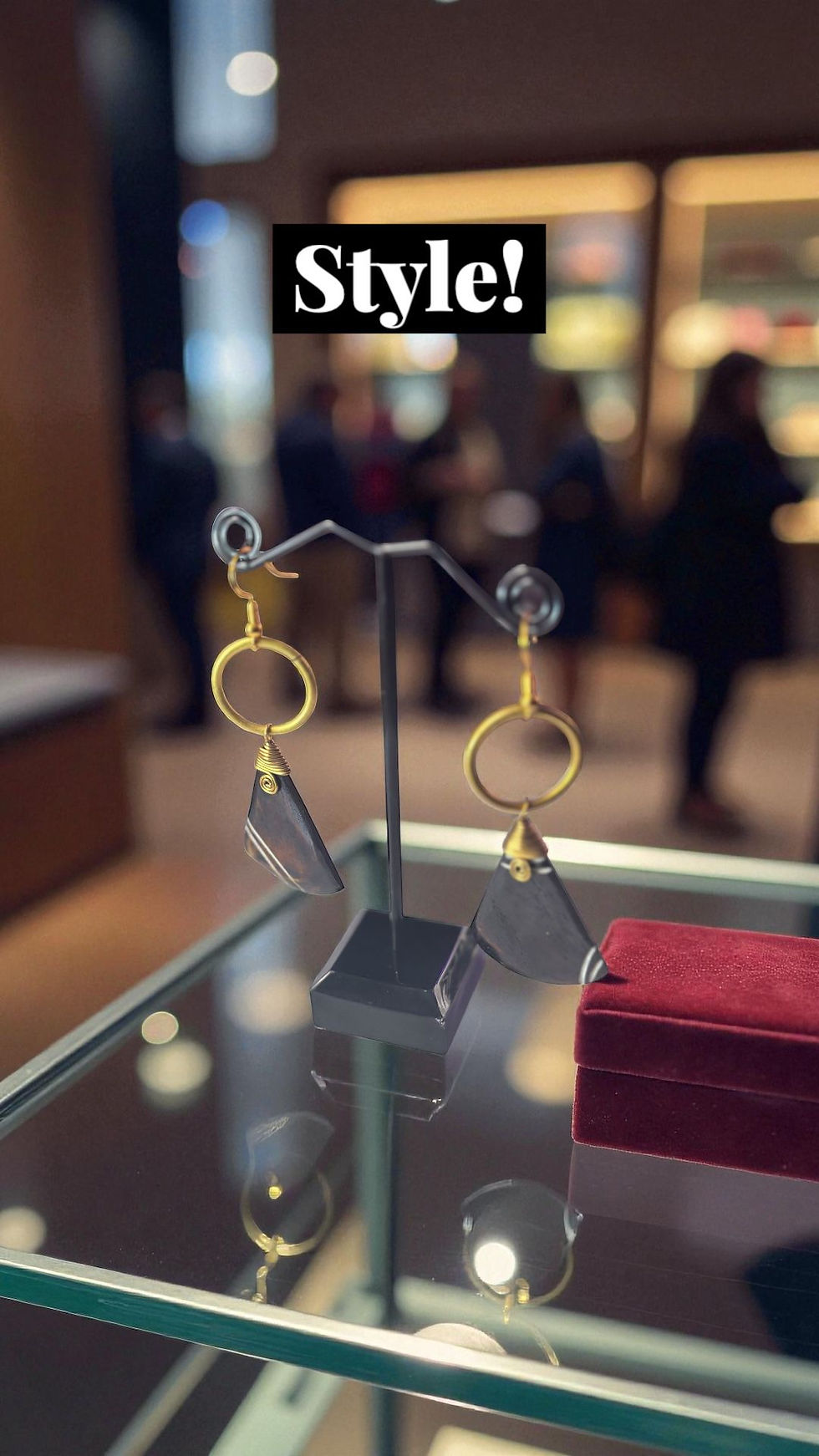 Thumbnail: Drop earrings dangling pendulum