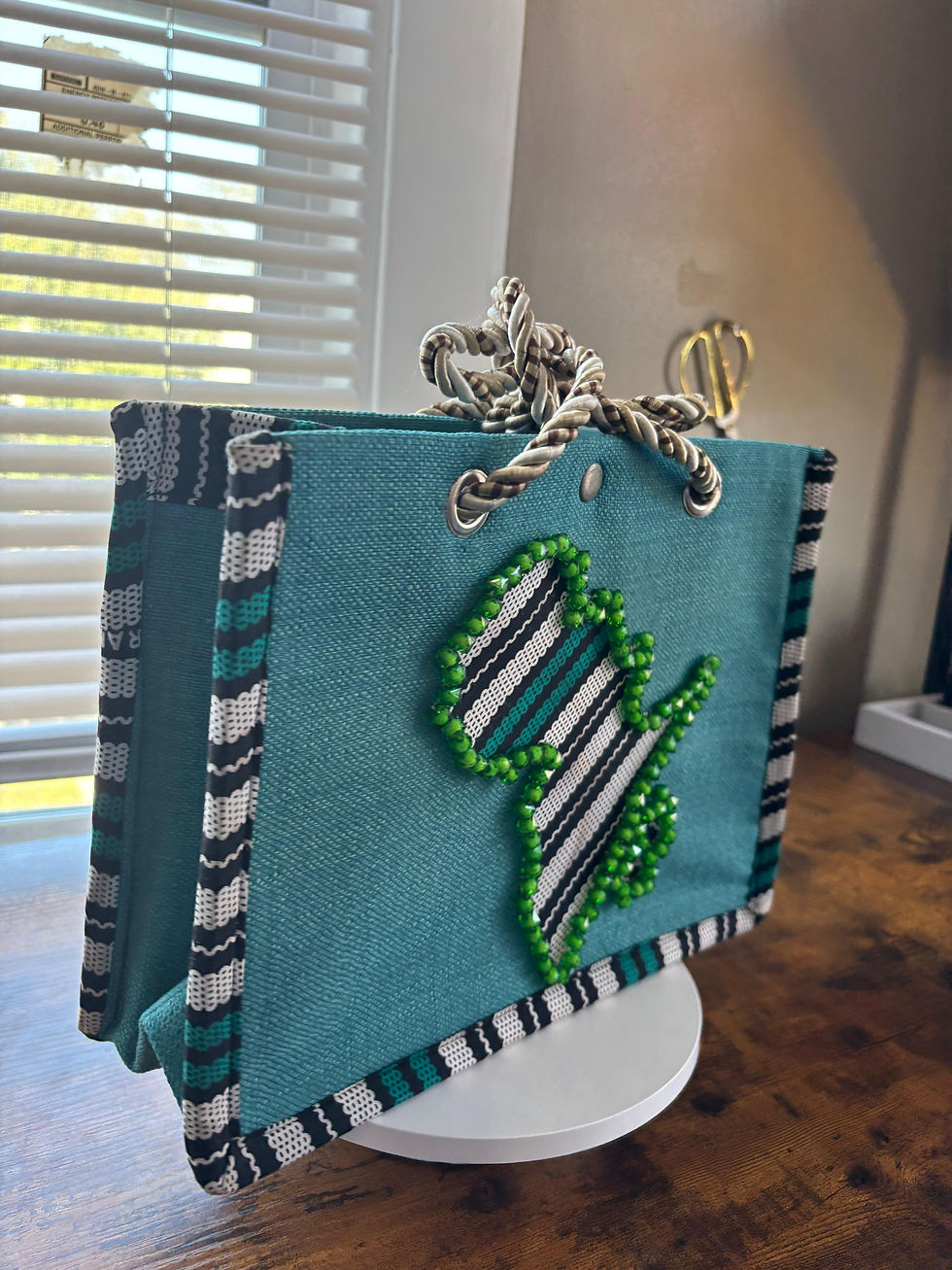 Thumbnail: Wax, fabric, purse, handbag