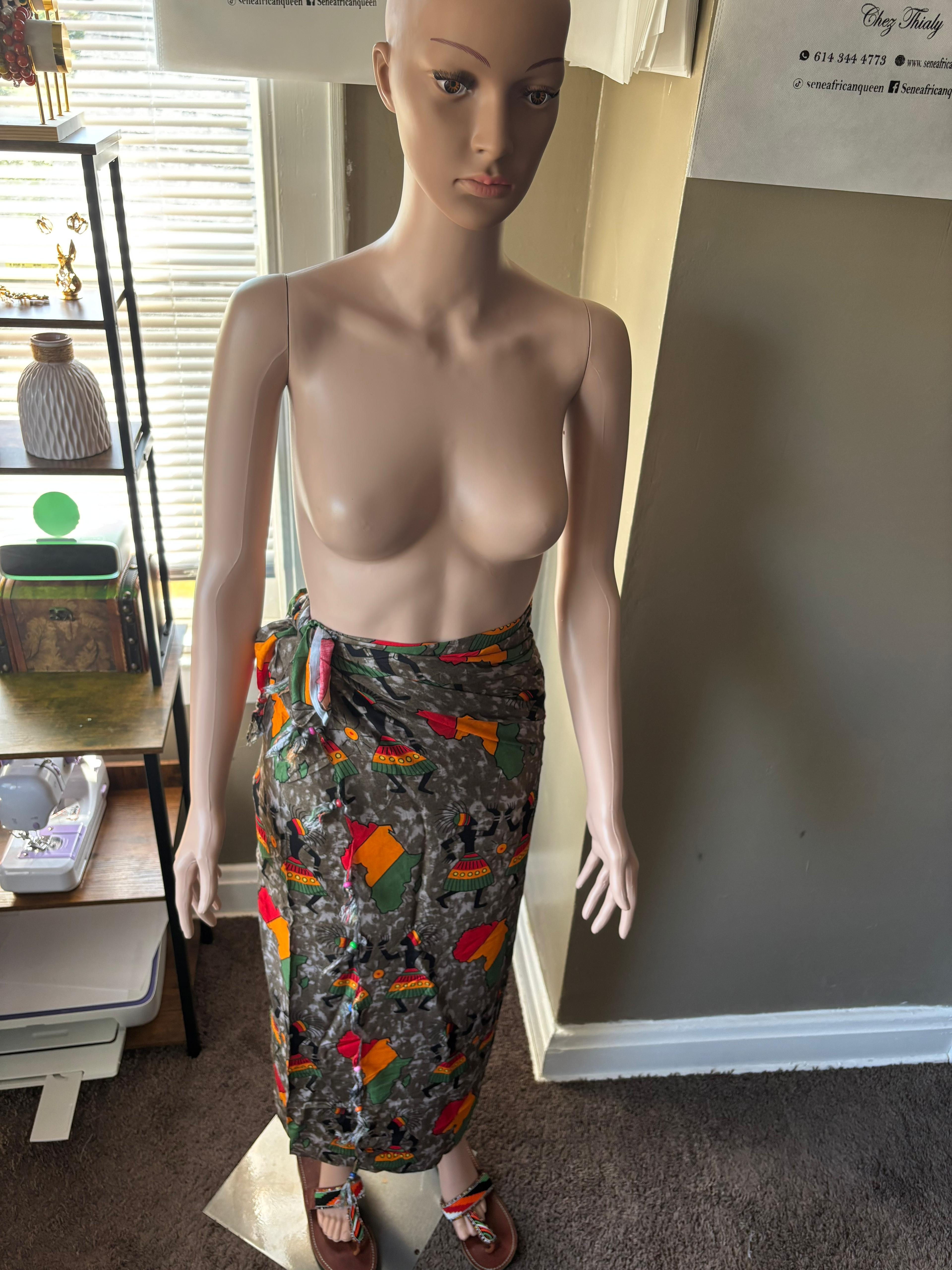 Pagne Africaine Grey