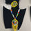 Thumbnail: African Beaded Necklaces Zulu Yellow Traditional