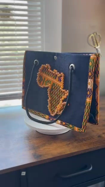 Wax, fabric, purse, handbag