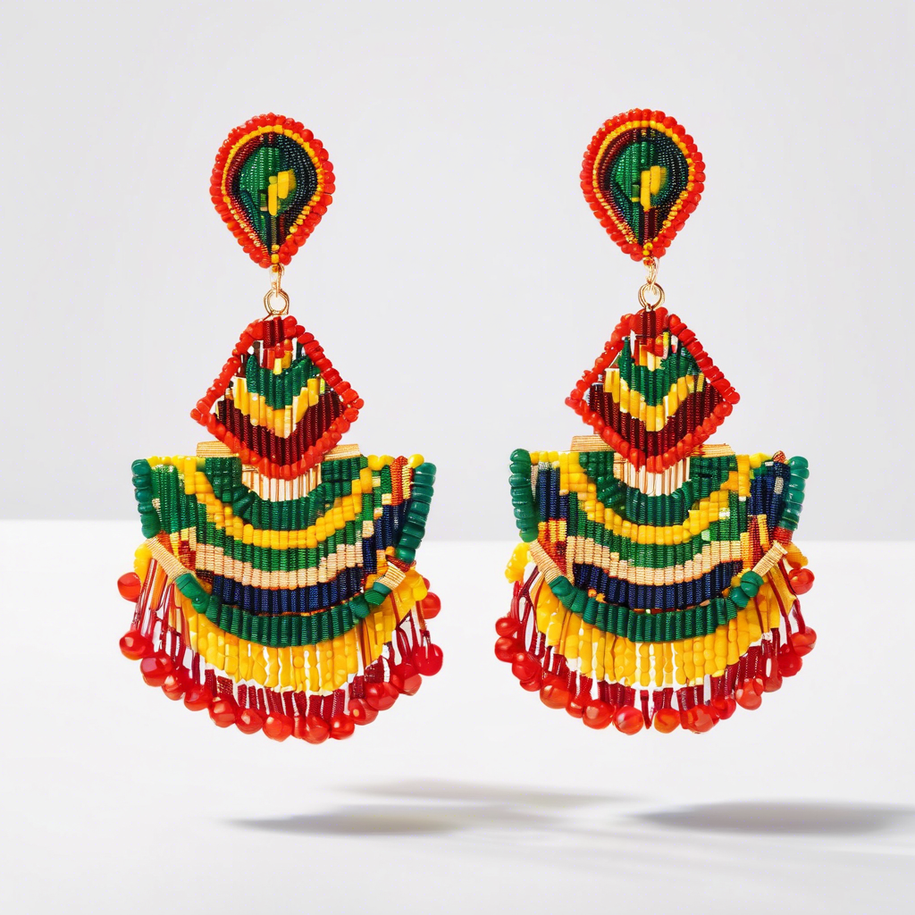 Beaded Statement Earrings
