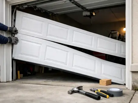 How to Secure a Broken Garage Door Safely