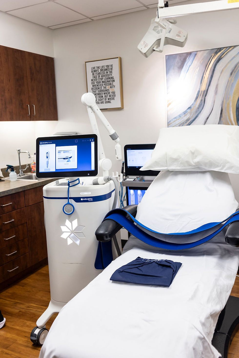 Medical spa body contouring treatment room at CSNY