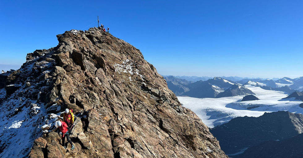 Weißkugel Grat Hochtour Bergführer Südtirol