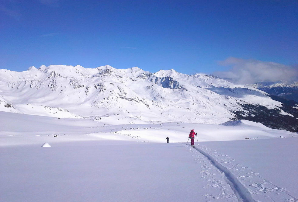 Skitour Martelltal Cevedale Aufstieg