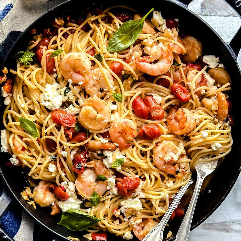 Shrimp Spaghetti-Garidomakaronada