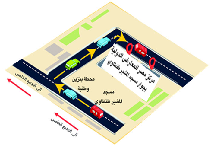 عنوان وخريطة مركز معارض مصر
