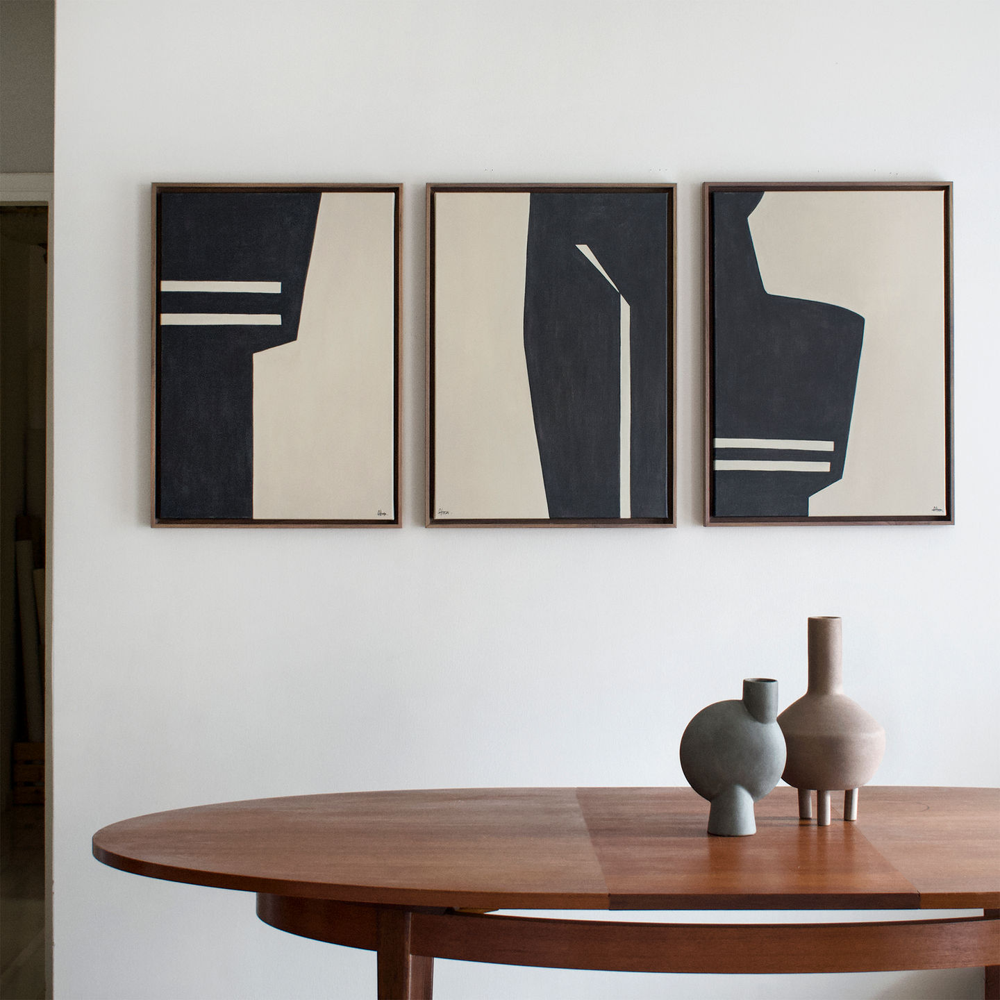 Triptych - Cycladic Figurine forms