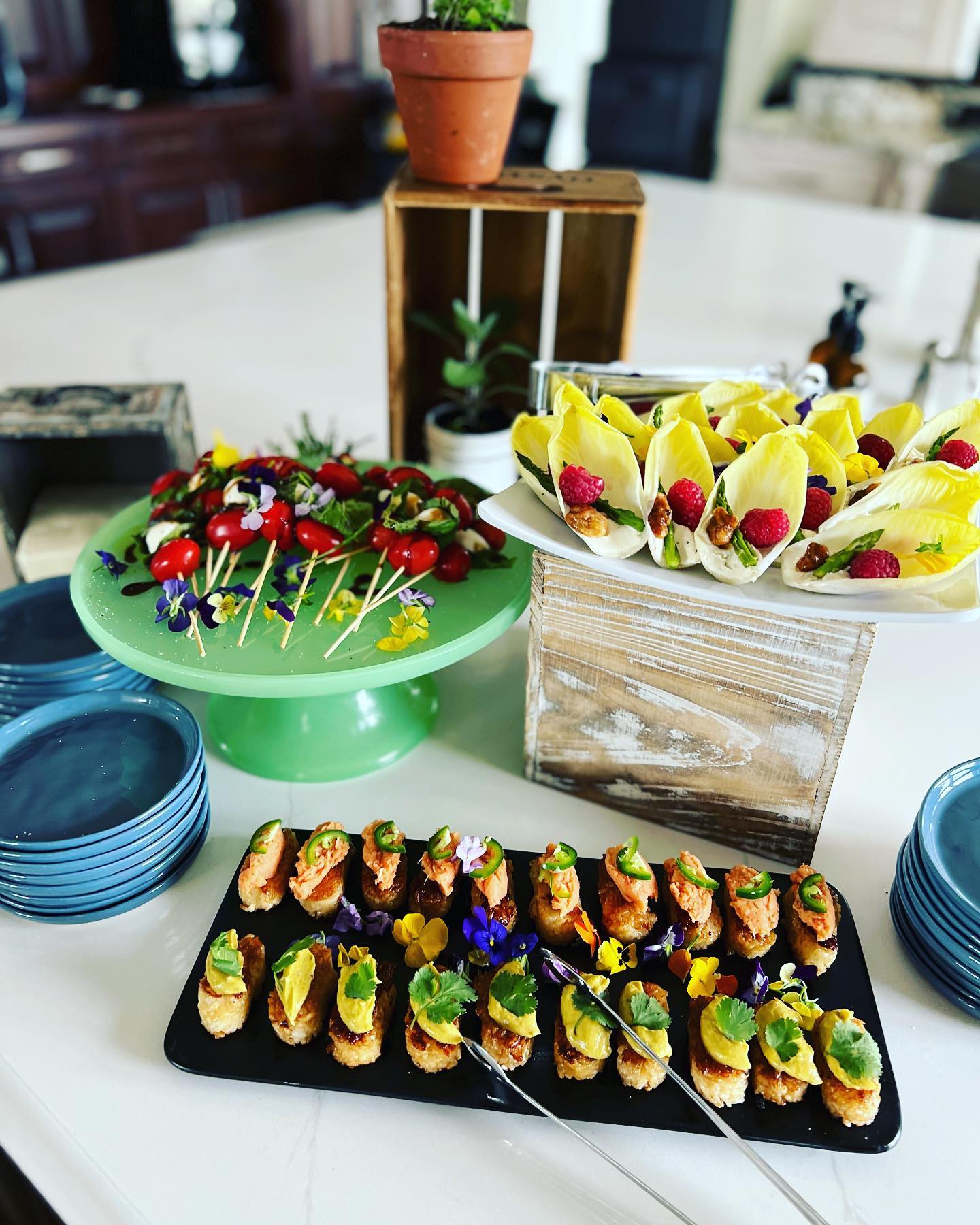 Arranged Food and Objects