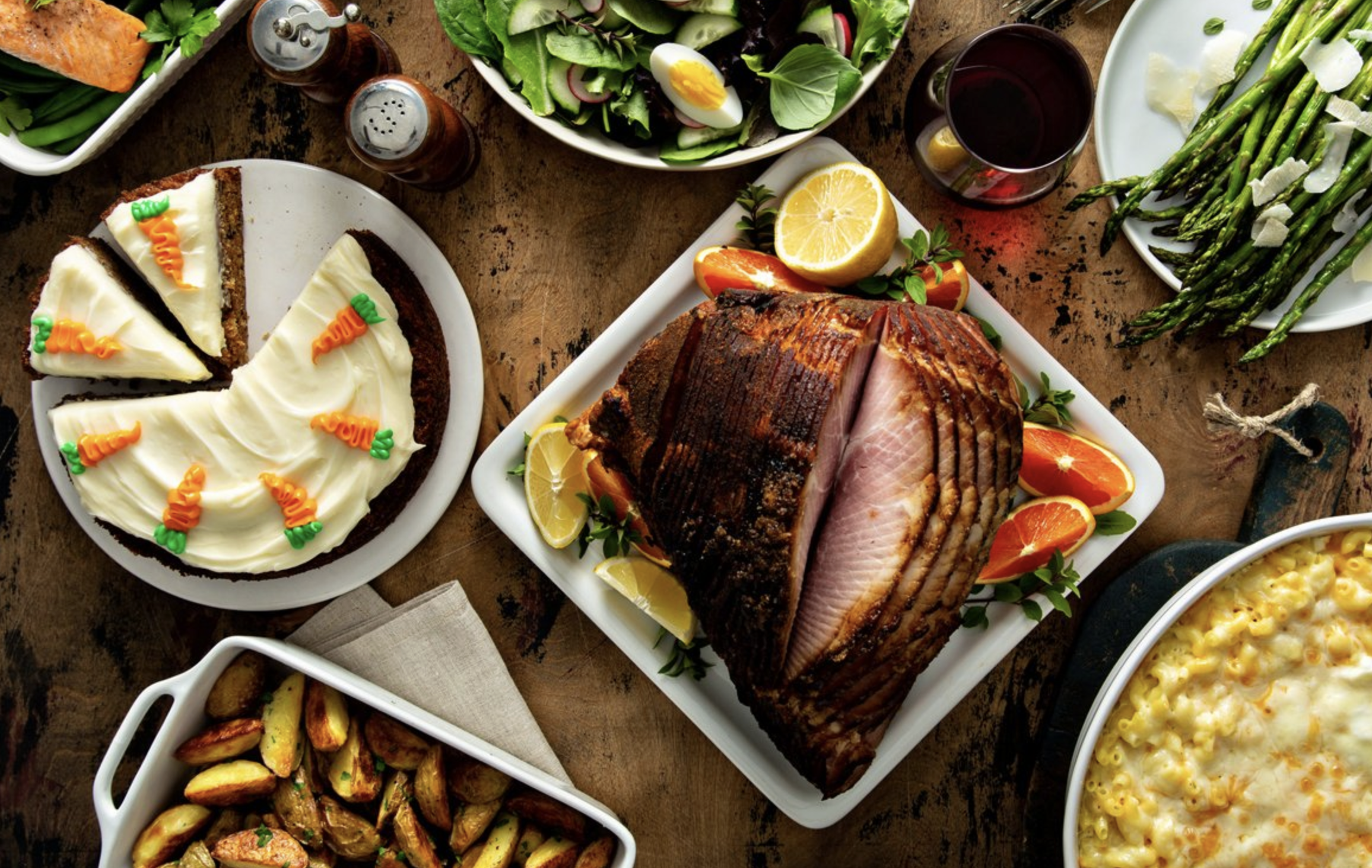 Arranged Food and Objects