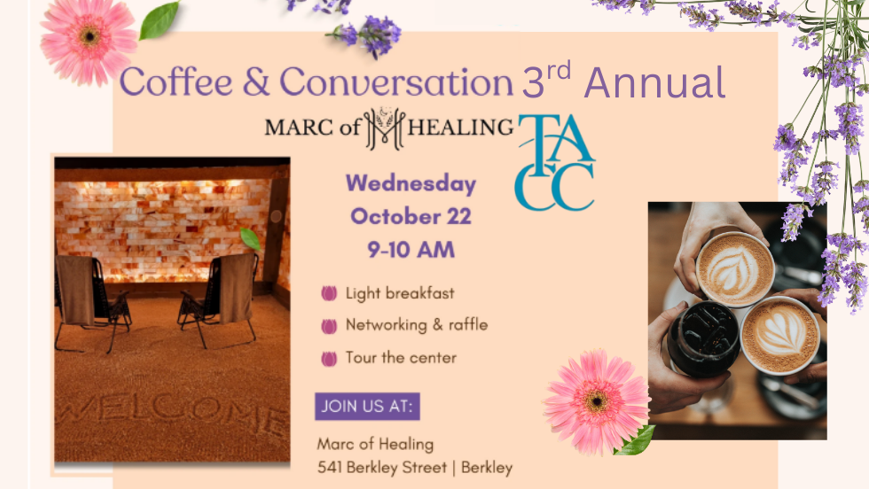 Coffee & Conversation with Taunton Area Chamber of Commerce & Marc of Healing