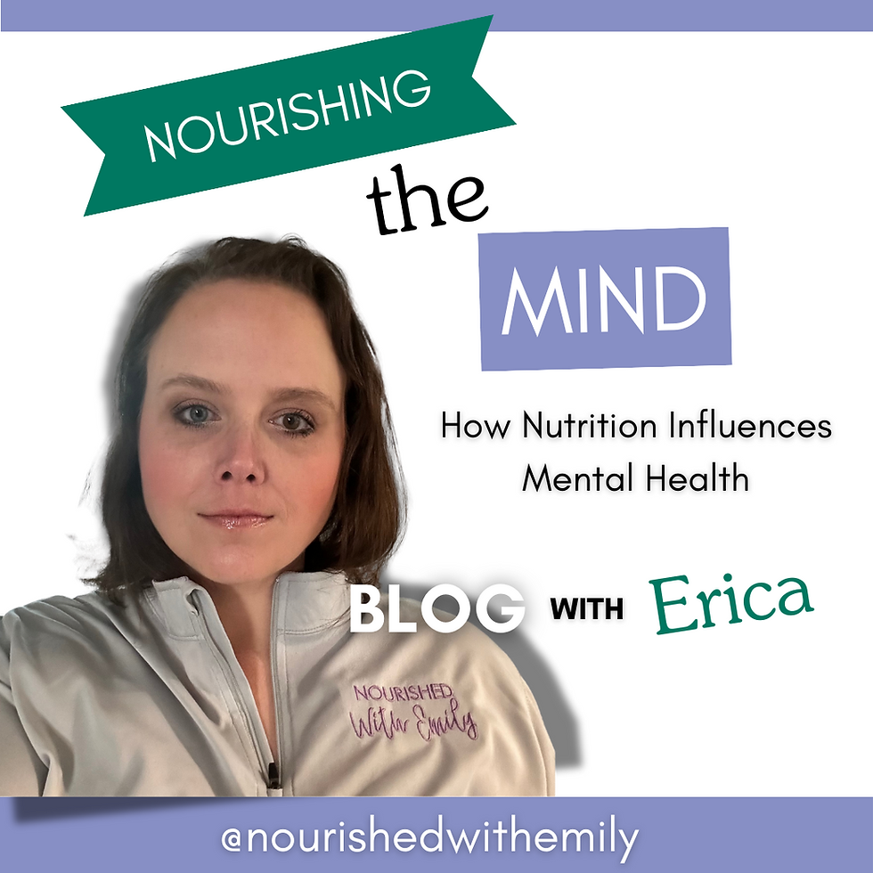 Title Graphic for Blog on Mental Health and Nutrition