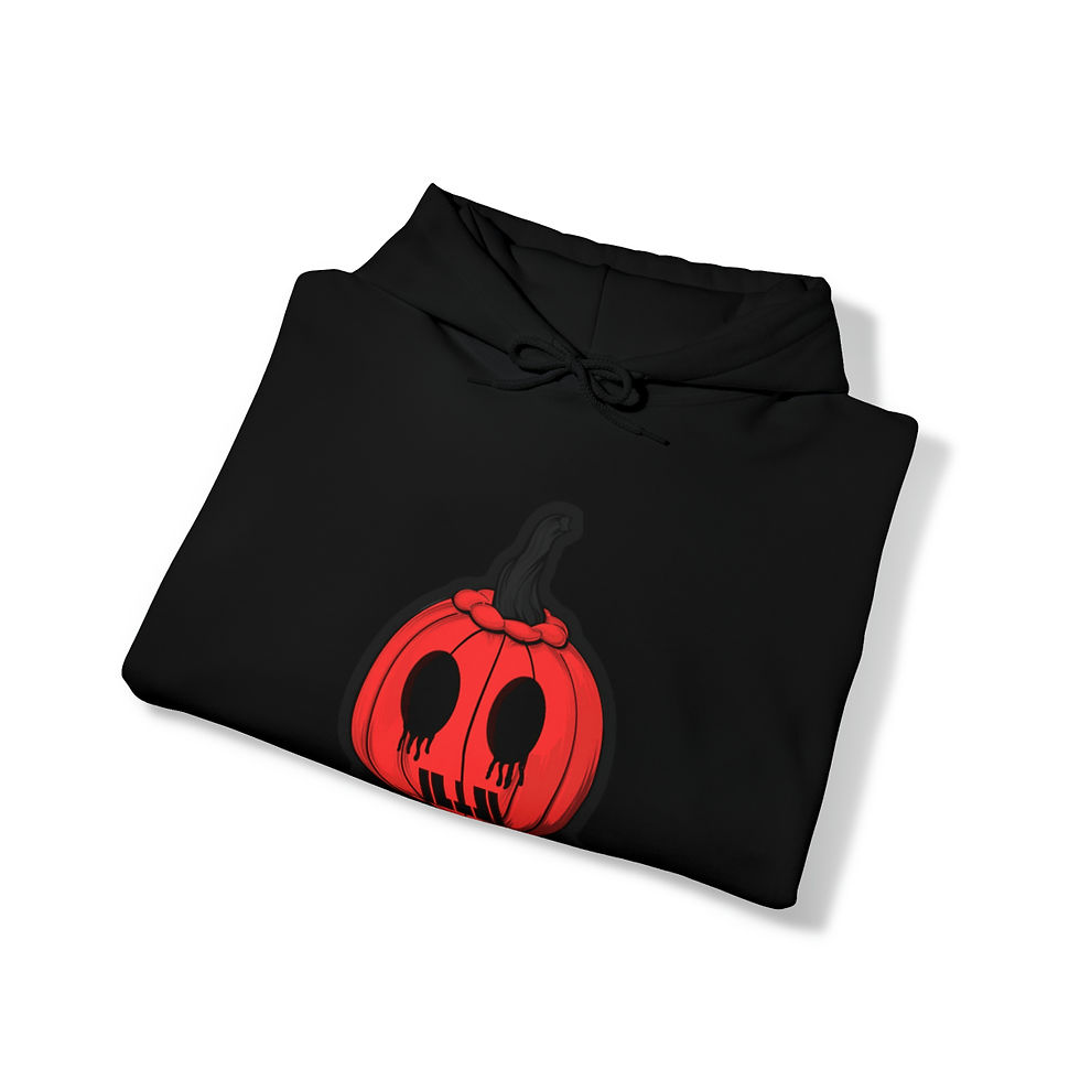 Thumbnail: Slokey Electric Halloween 2022 Pumpkin Unisex Heavy Blend™ Hooded Sweatshirt
