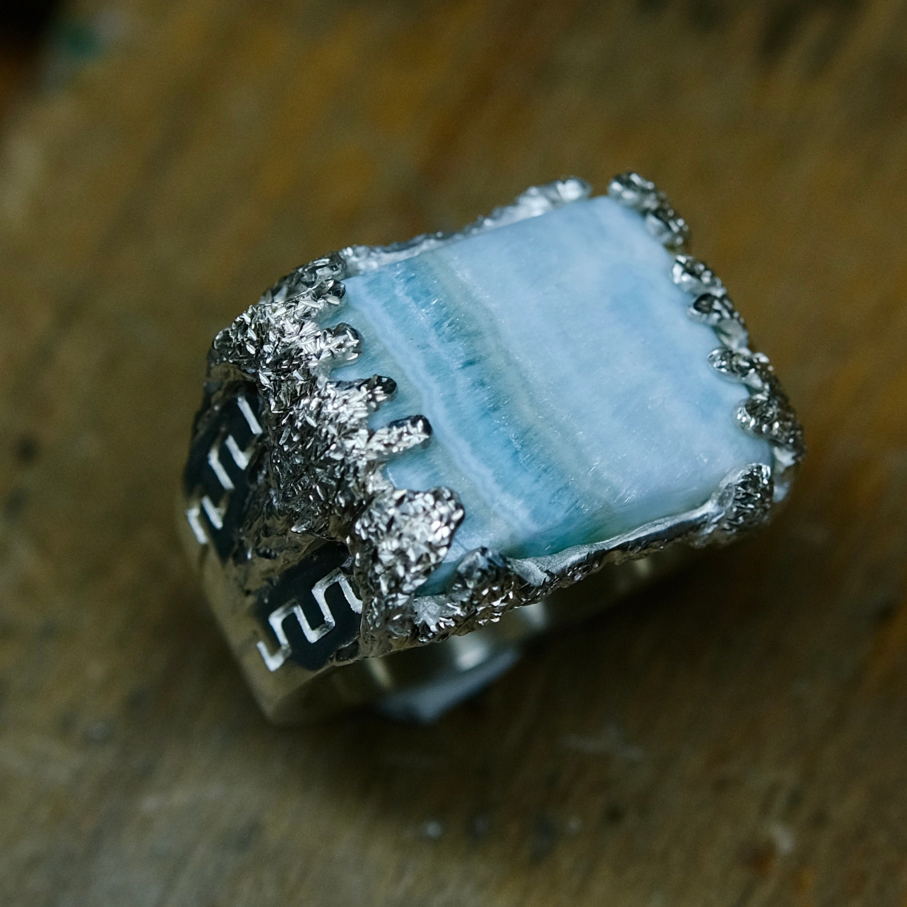 Bague POSEIDON Calcite