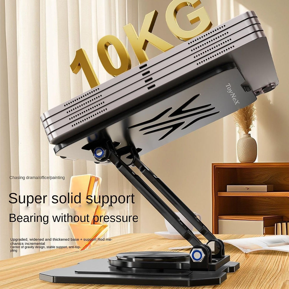 Miniatura: Soporte base giratoria de aluminio para tablet celular 360°
