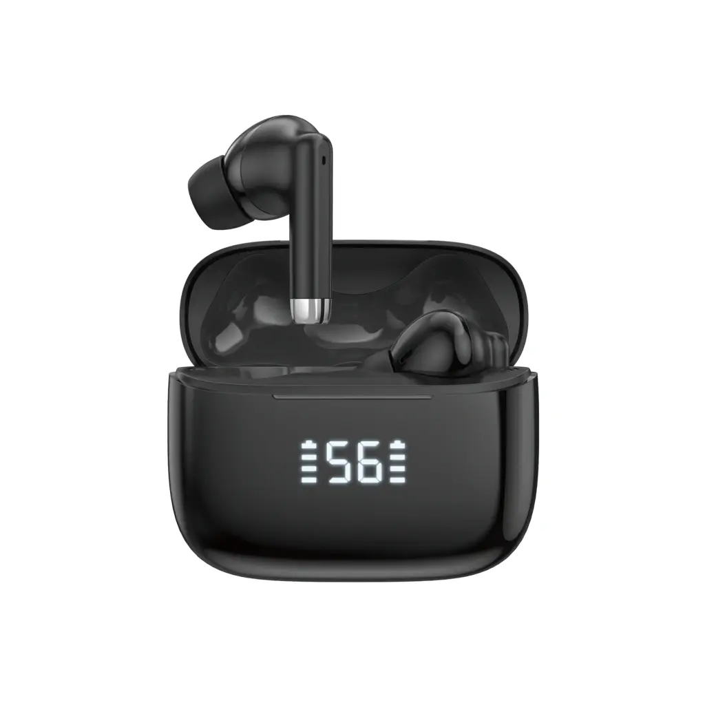 FONENG Audífonos Inalámbricos Bluetooth 5.4 TWS Pantalla Digital LCD 13mm BL159