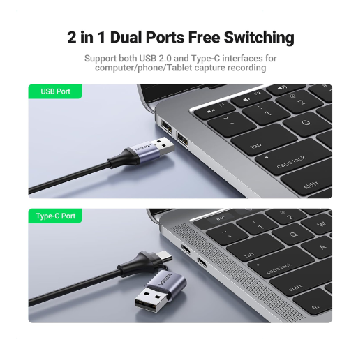 Miniatura: Capturadoradora De Video streaming OBS Audio 4k @60hz Hdmi A Usb-a Usb-c 40189