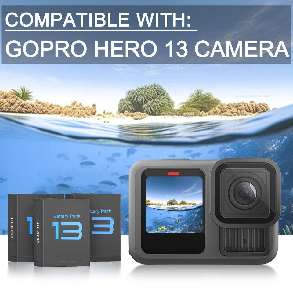 Miniatura: Bateria para cámara de GoPro hero 13 black negro  2100 mAh