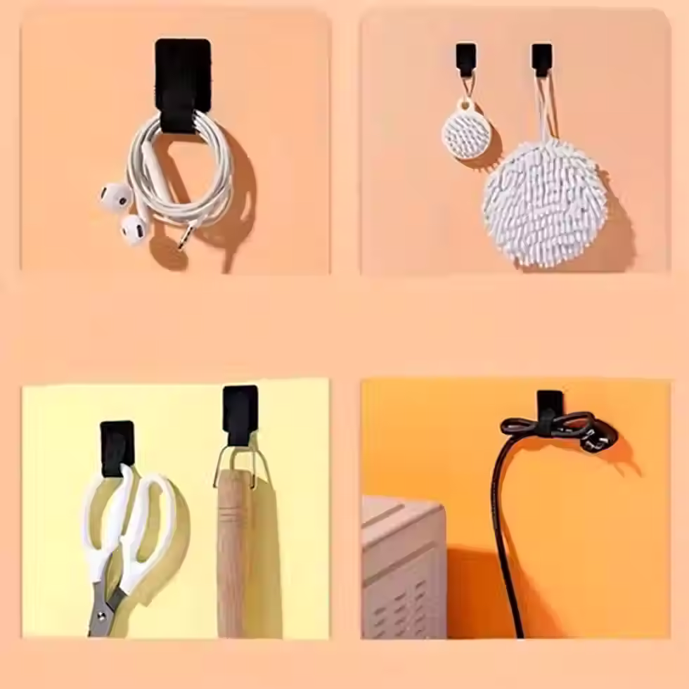 Miniatura: Pack x15 Pares de Parches de Velcro Adhesivo - Organizador Multiuso cables