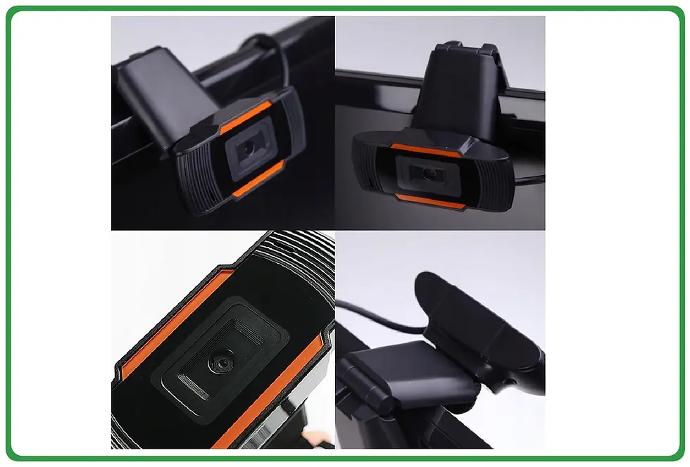 Miniatura: Cámara web HD 720P con micrófono, cámara web de PC Full HD, transmisión