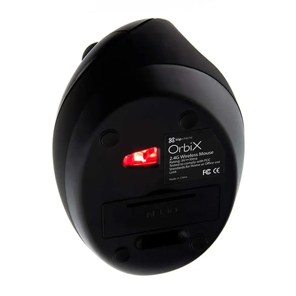 Miniatura: Mouse Ergonómico Inalámbrico Klip Xtreme Orbix KMW-500BK | Anti Fatiga