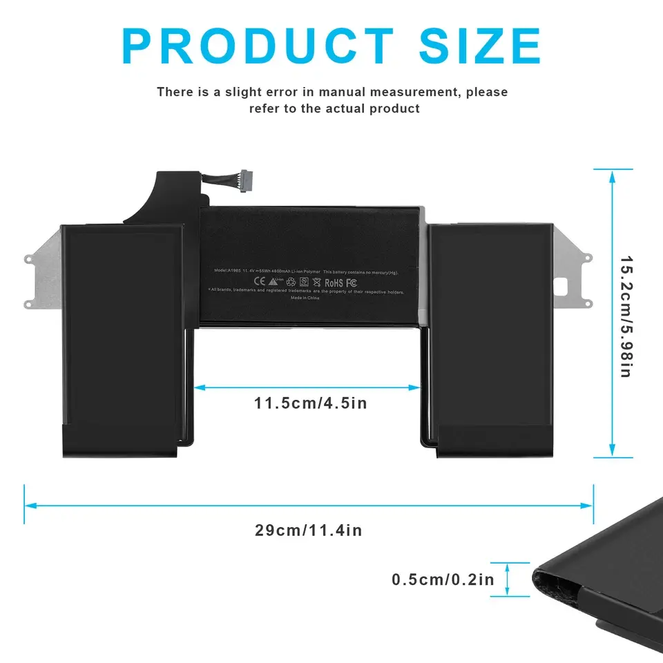 Miniatura: Batería A1965 para Apple MacBook Air 13" Modelos A1932 (2018-2019) y A2179 2020