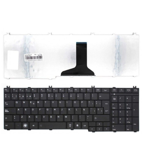 Genuine Toshiba Satellite L750D Laptop Keyboard - Black UK QWERTY Layout (Full Keyboard, Replacement Part)