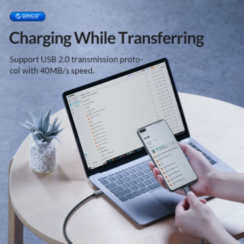 Miniatura: Cable de carga Rápida Datos tipo C a tipo C 60w 20v 5a ORICO