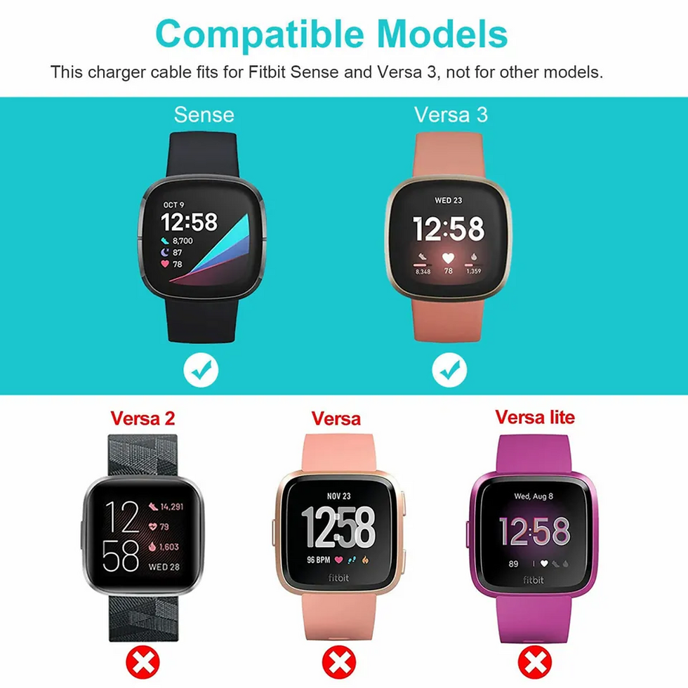 Miniatura: Cargador Inalámbrico Fitbit Sense 2 Versa 4 3 Reloj Usb Base