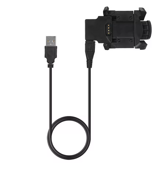 Miniatura: Cargador de reloj con clip para Garmin Fenix 3/Fenix 3 HR, base adaptadora de al