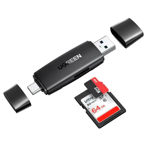 UGREEN Lector De Tarjetas memorias Sd Usb 3.0 & Tipo C Tf Sd Ugreen #80191