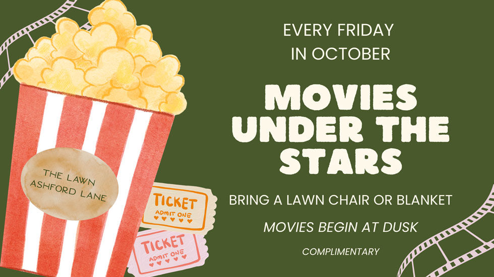 Movies Under the Stars on The Lawn at Ashford Lane
