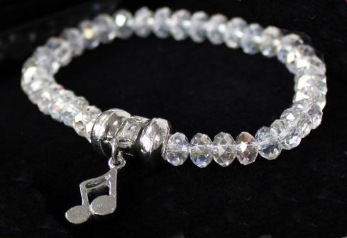 256242Y | Bracelet | Luna London Pewter Crystal