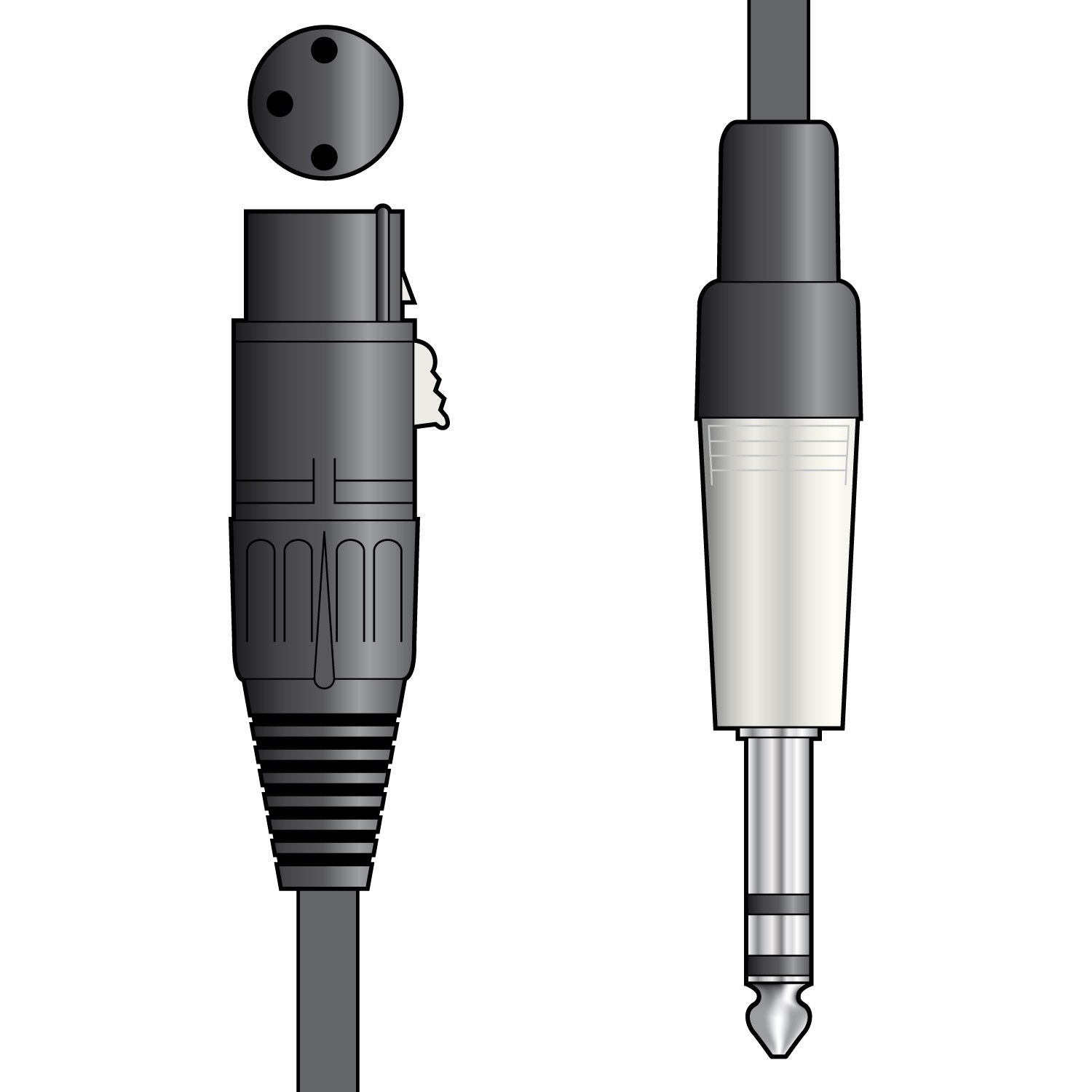 190.2 | Audio Leads | XLR Female - 6.3mm TRS Jack Plug