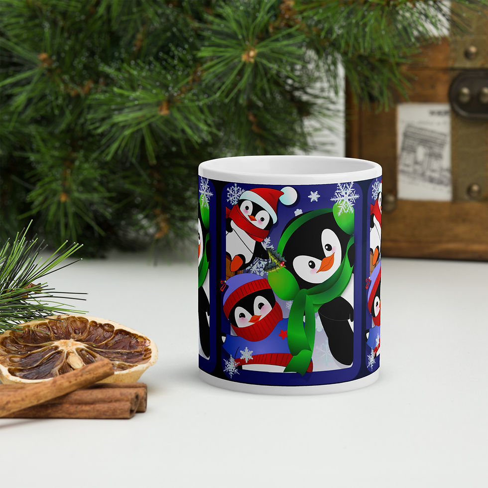 Winter Friends | Glossy Mug | Winter Friends Design #3